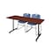 Kobe Rectangle Training Table, 60" W, 29" H, Laminate Top, Cherry MKTRCT6030CH44BE - alternate 1